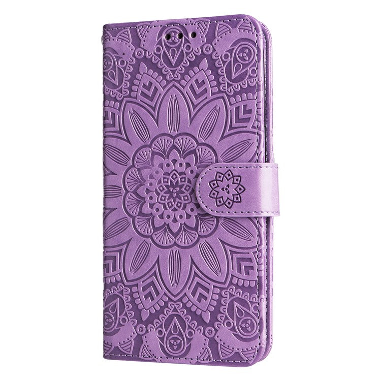 For vivo Y200 (India) 5G / V29e (Global) 5G Wallet Leather Case Sunflower Phone Cover - Purple