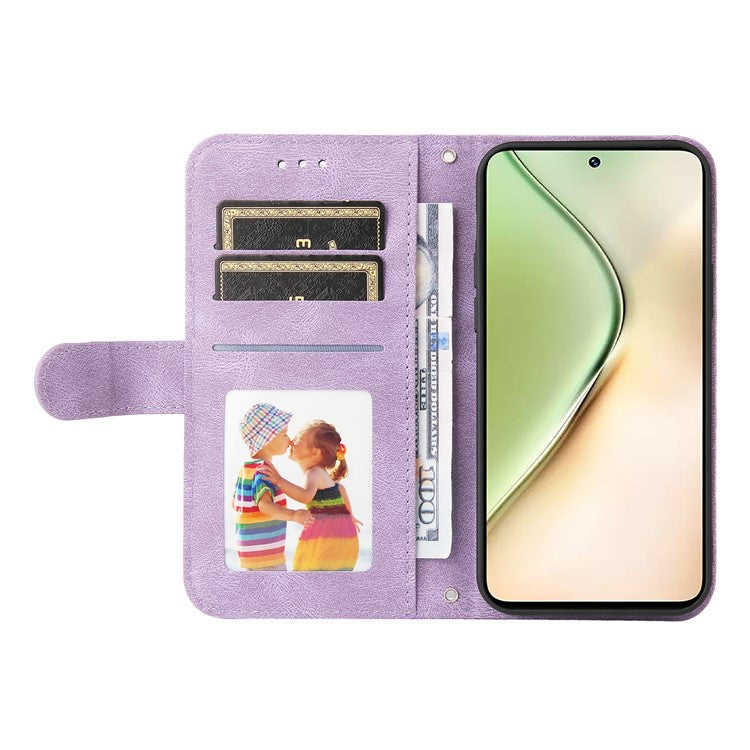 For vivo Y200 (India) 5G / V29e (Global) 5G Leather Phone Case with Life Tree Hardware Decor - Purple