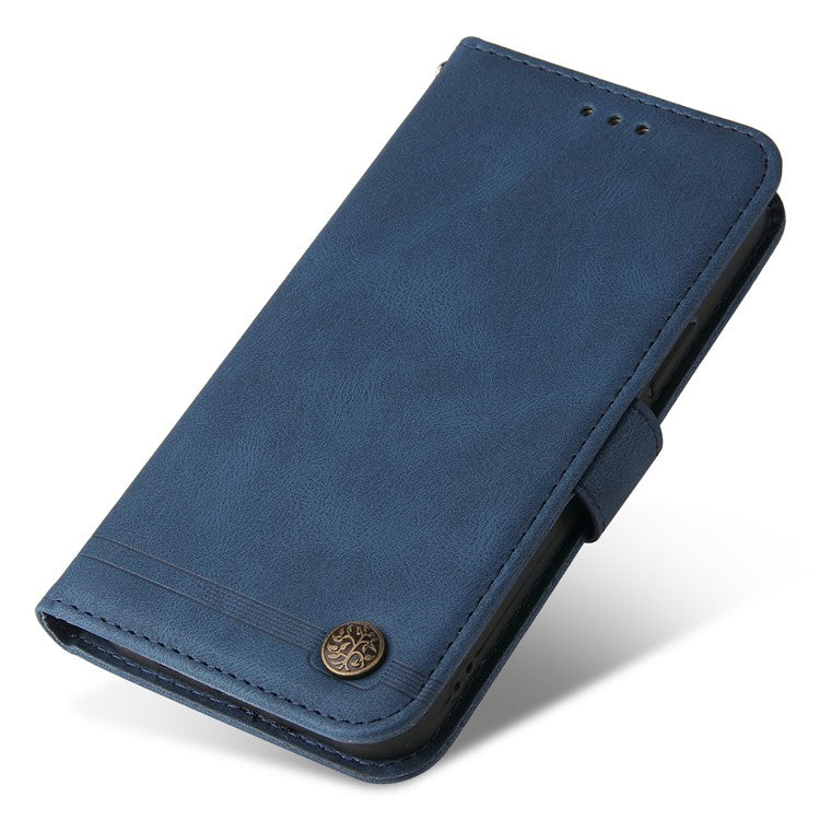 For vivo Y200 (India) 5G / V29e (Global) 5G Leather Phone Case with Life Tree Hardware Decor - Blue