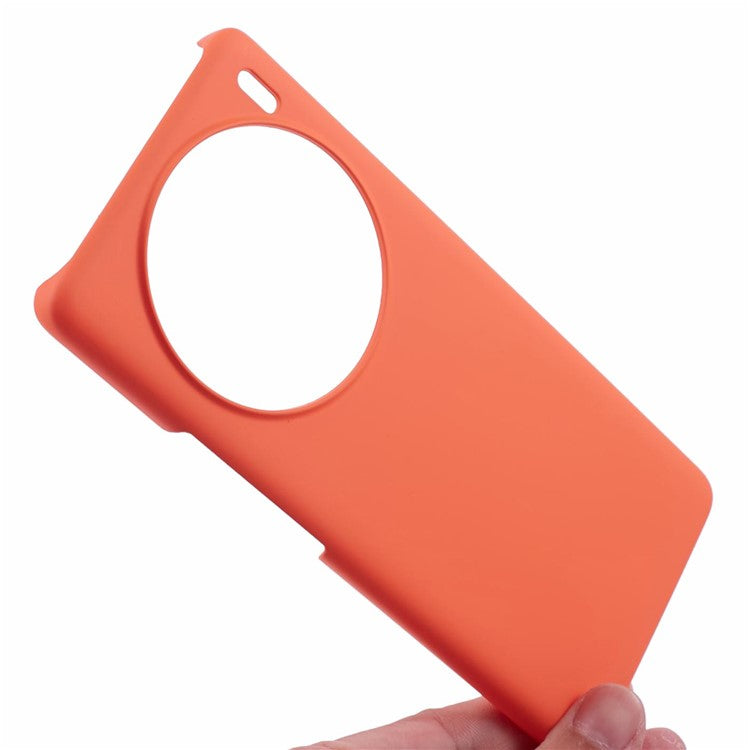 For vivo X100 5G Phone Case Rubberized Hard PC Phone Cover - Orange