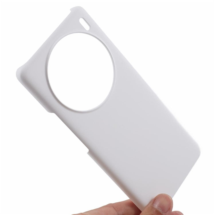 For vivo X100 5G Phone Case Rubberized Hard PC Phone Cover - White