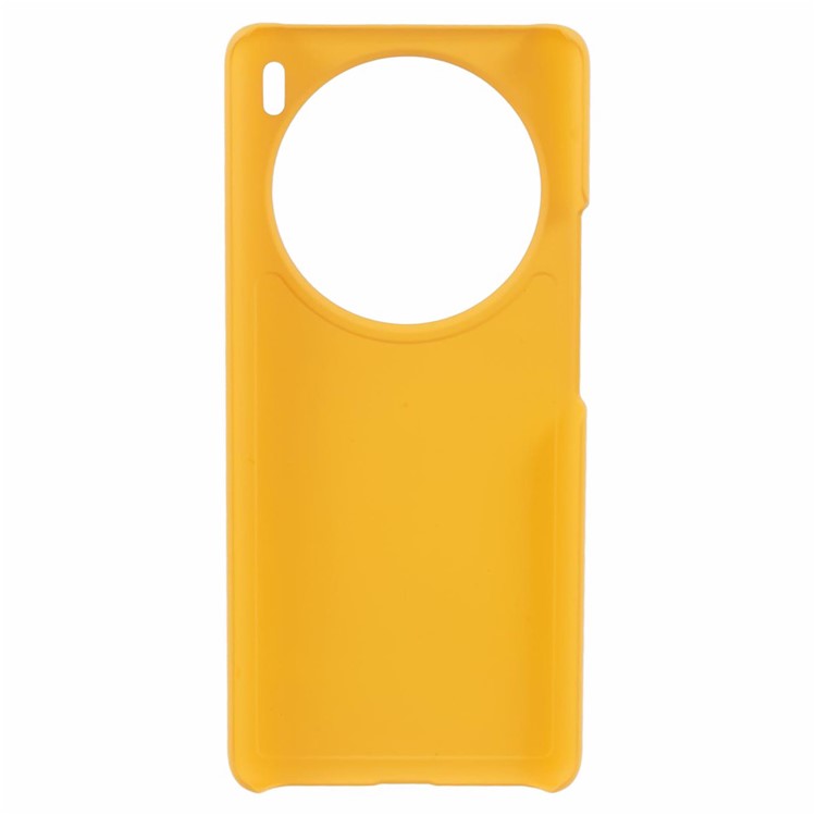 For vivo X100 5G Phone Case Rubberized Hard PC Phone Cover - Yellow