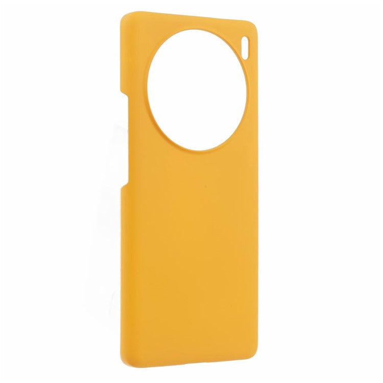 For vivo X100 5G Phone Case Rubberized Hard PC Phone Cover - Yellow