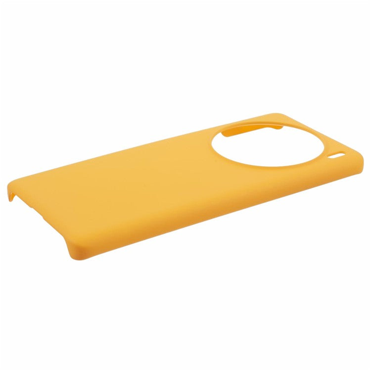 For vivo X100 5G Phone Case Rubberized Hard PC Phone Cover - Yellow