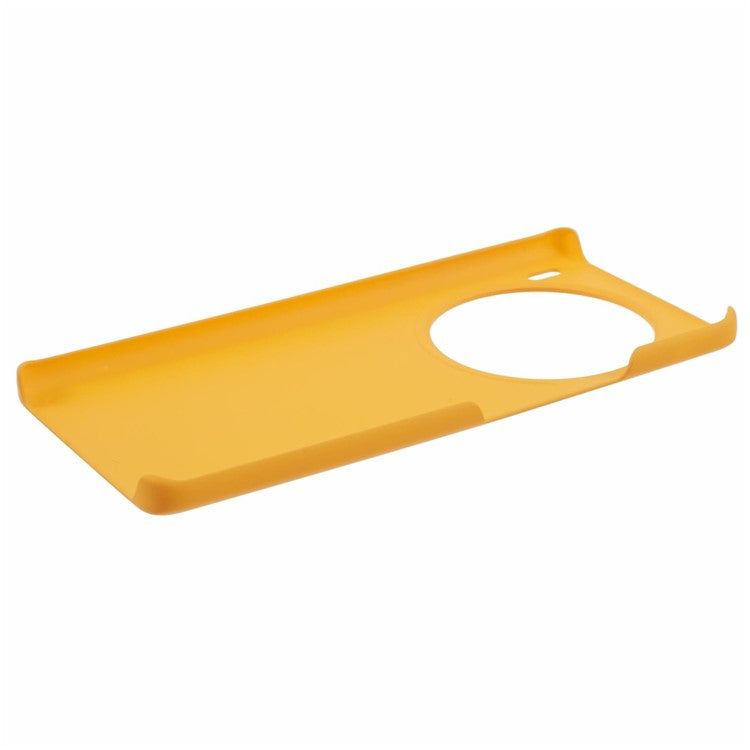 For vivo X100 5G Phone Case Rubberized Hard PC Phone Cover - Yellow