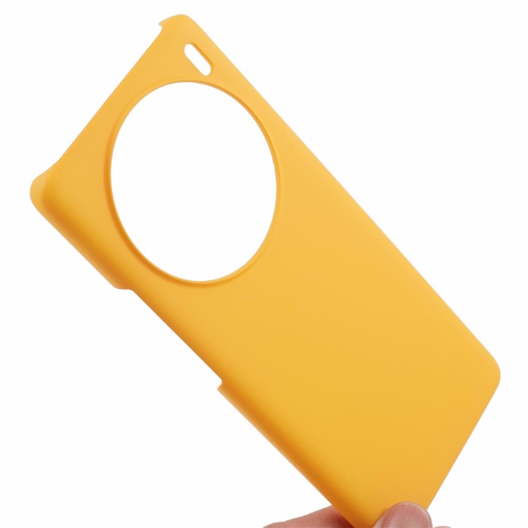 For vivo X100 5G Phone Case Rubberized Hard PC Phone Cover - Yellow