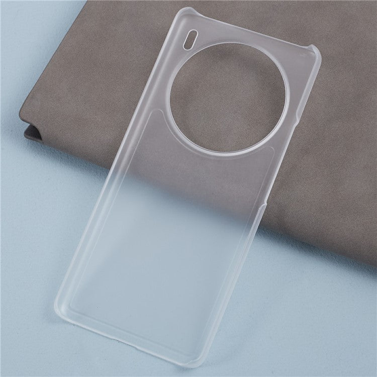 For vivo X100 5G Phone Case Rubberized Hard PC Phone Cover - Transparent