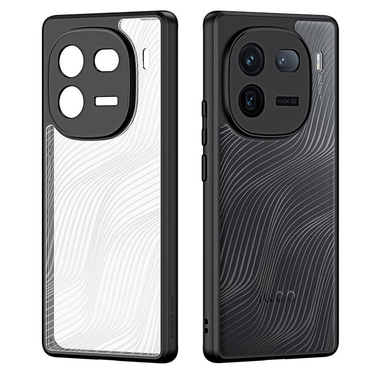 DUX DUCIS Aimo Series Phone Case for vivo iQOO 12 Pro 5G PC+TPU Cover (REACH Certification) - Black