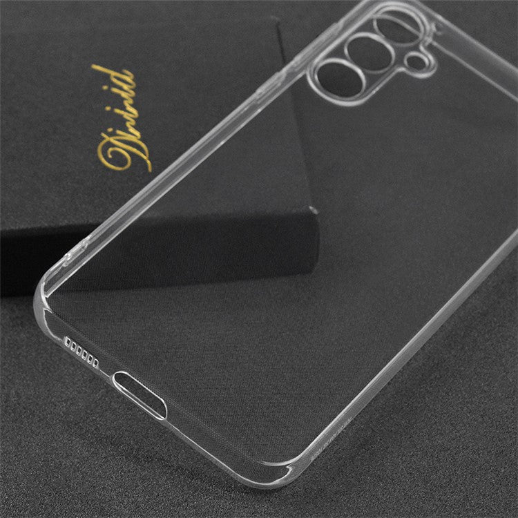 TPU Phone Case for Samsung Galaxy A55 5G Shell Precise Lens Cutout Slim-Fit Cover - Transparent