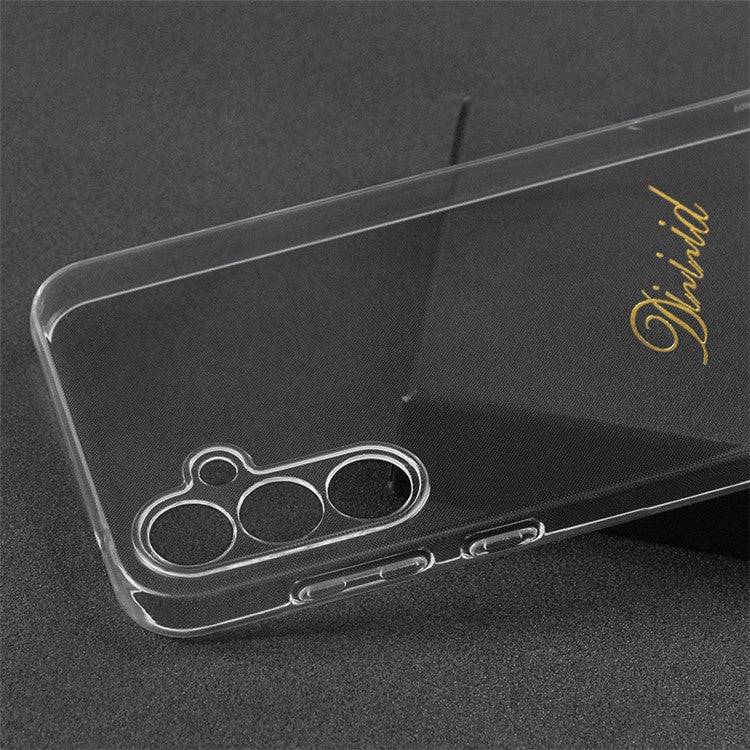 TPU Phone Case for Samsung Galaxy A55 5G Shell Precise Lens Cutout Slim-Fit Cover - Transparent