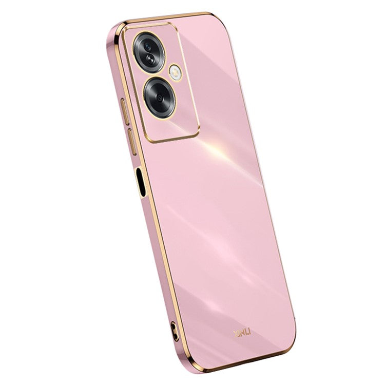 XINLI For Oppo A2 5G / A79 5G Phone Case Soft TPU Electroplating Cover - Purple