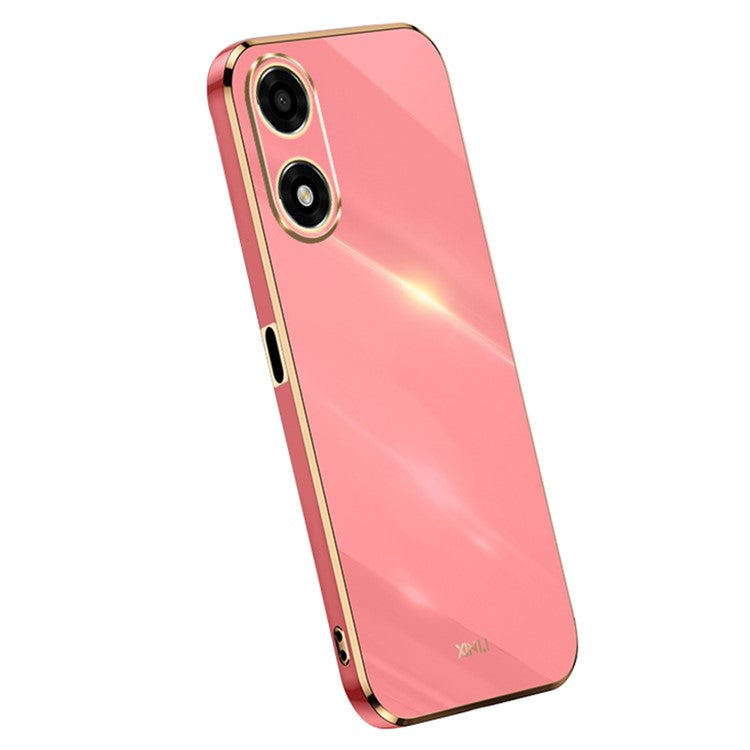 XINLI For Oppo A2x 5G Case Camera Lens Protection TPU Phone Cover - Red