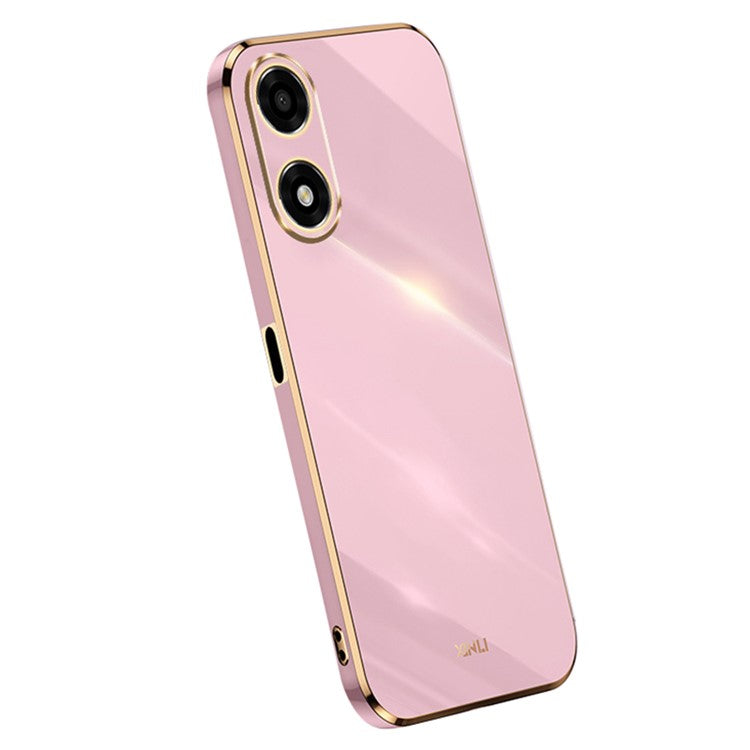 XINLI For Oppo A2x 5G Case Camera Lens Protection TPU Phone Cover - Purple