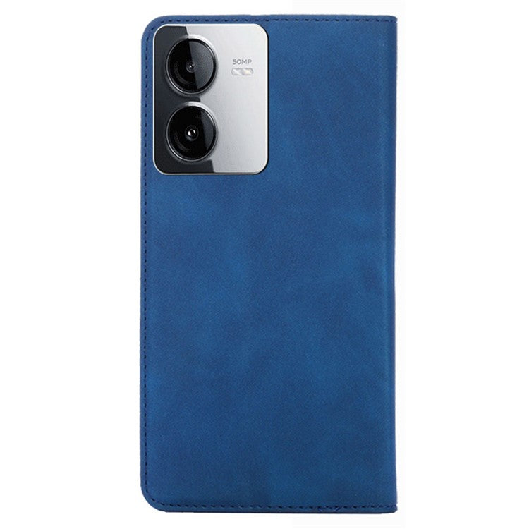 For vivo iQOO Z8x 5G / Y78t 5G Phone Case Card Holder Slots Leather Stand Flip Cover - Blue