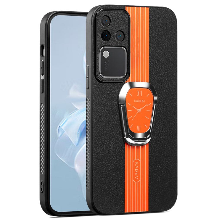 KADEM For vivo S18 Pro 5G Cell Phone Cases with Kickstand Electroplating Back Cover - Orange