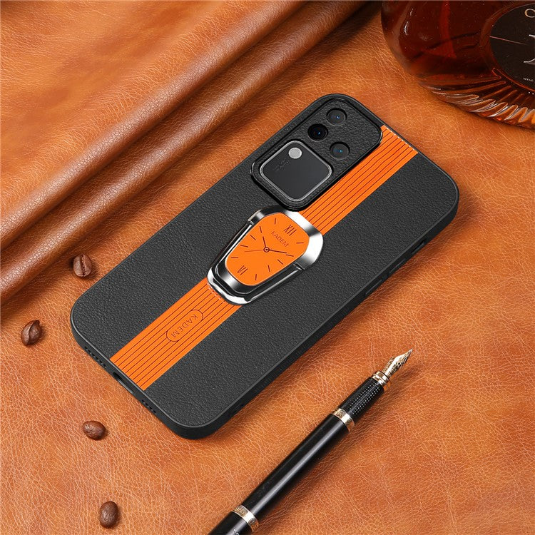 KADEM For vivo S18 Pro 5G Cell Phone Cases with Kickstand Electroplating Back Cover - Orange