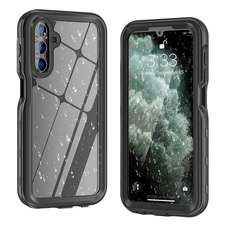 REDPEPPER A Series For Samsung Galaxy A15 5G Case Waterproof Built-in Screen Protector IP68 Underwater - Black