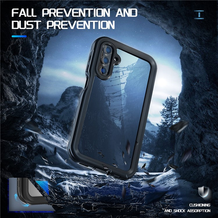 REDPEPPER A Series For Samsung Galaxy A15 5G Case Waterproof Built-in Screen Protector IP68 Underwater - Black