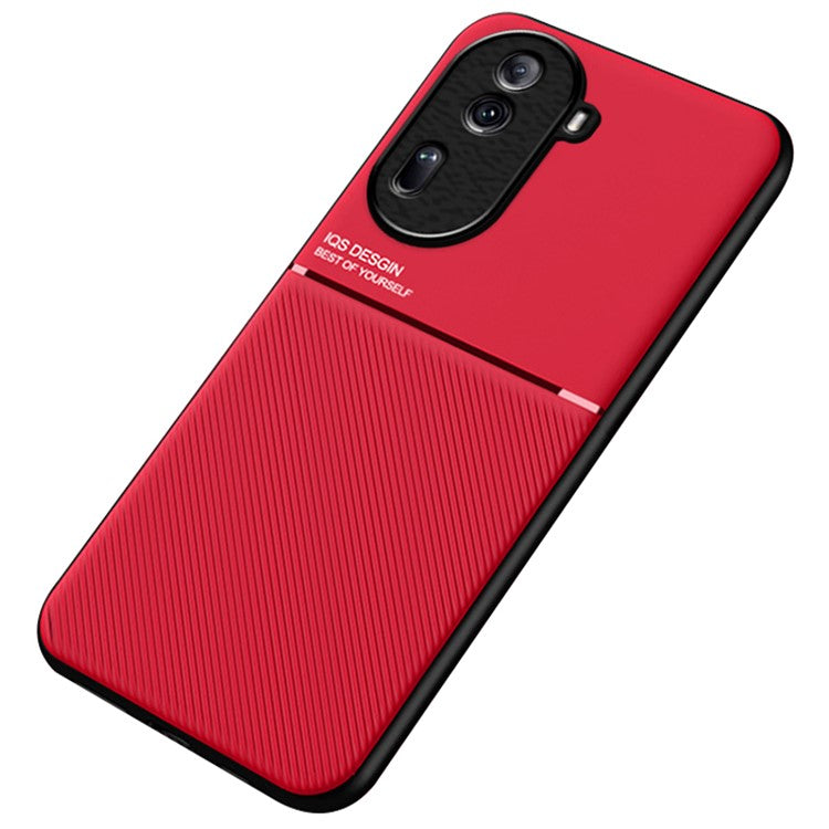 Phone Cover for Oppo Reno11 5G (Global) Back Case Works with Magnetic Car Mount - Red