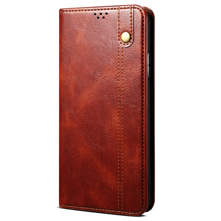 For vivo S18 Pro 5G Case TPU+PU Leather Magnetic Wallet Phone Cover - Brown