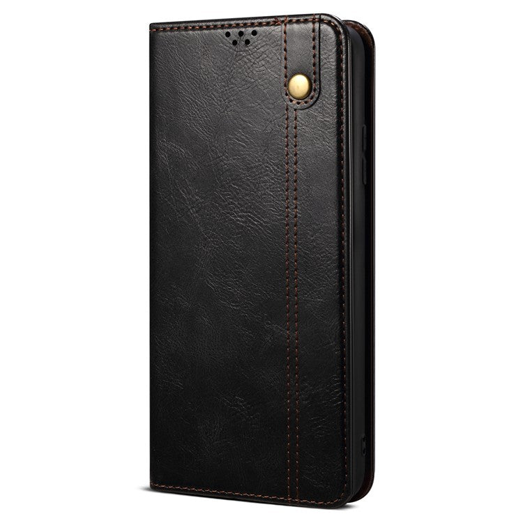 Phone Shell for vivo S18e 5G Case Stand PU Leather Cover Wallet - Black