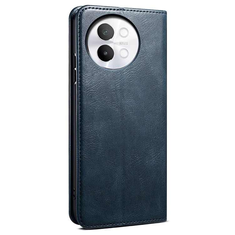 Phone Shell for vivo S18e 5G Case Stand PU Leather Cover Wallet - Blue