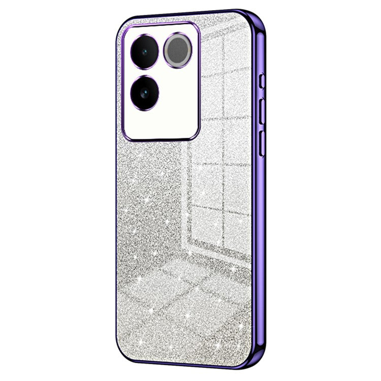 Sparkling Gradient Case for vivo S17e 5G Electroplated TPU Phone Cover - Purple