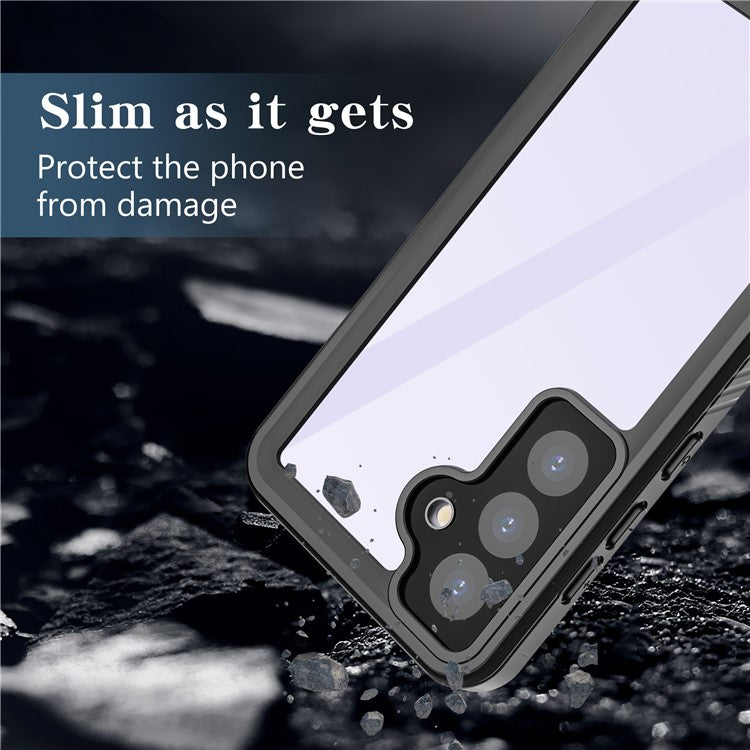 REDPEPPER FS Series IP68 Waterproof Case for Samsung Galaxy S24 Clear Back Panel Phone Cover