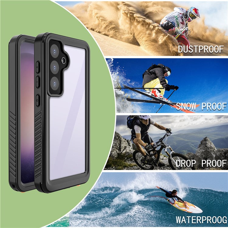 REDPEPPER FS Series IP68 Waterproof Case for Samsung Galaxy S24 Clear Back Panel Phone Cover