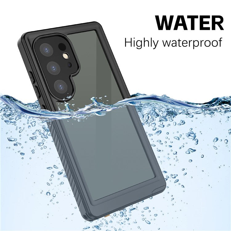 REDPEPPER FS Series for Samsung Galaxy S24 Ultra IP68 Waterproof Case Clear Back Panel Underwater Diving Cover