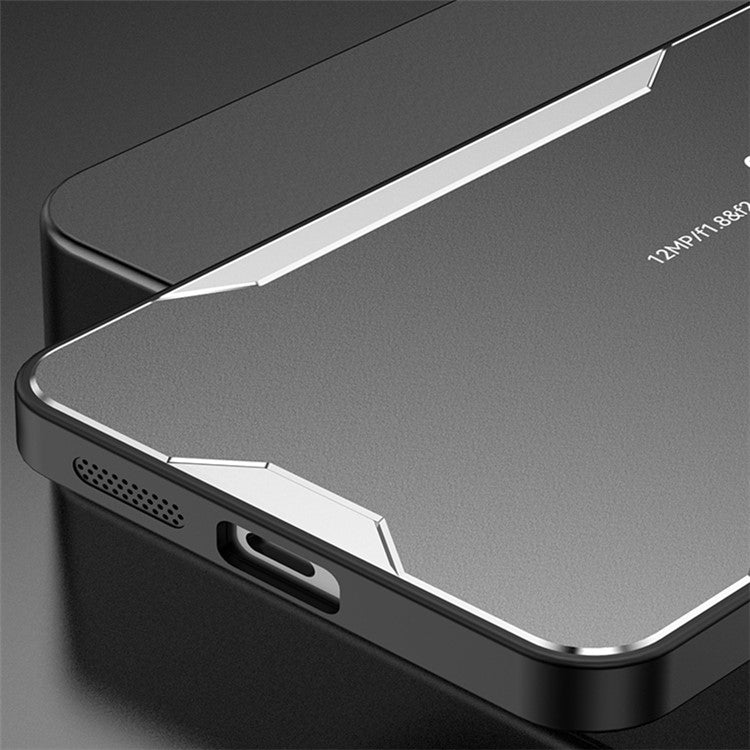 For vivo X100 5G Anti-Scratch Phone Case Aluminum Alloy+PC+TPU Mobile Phone Cover - Silver