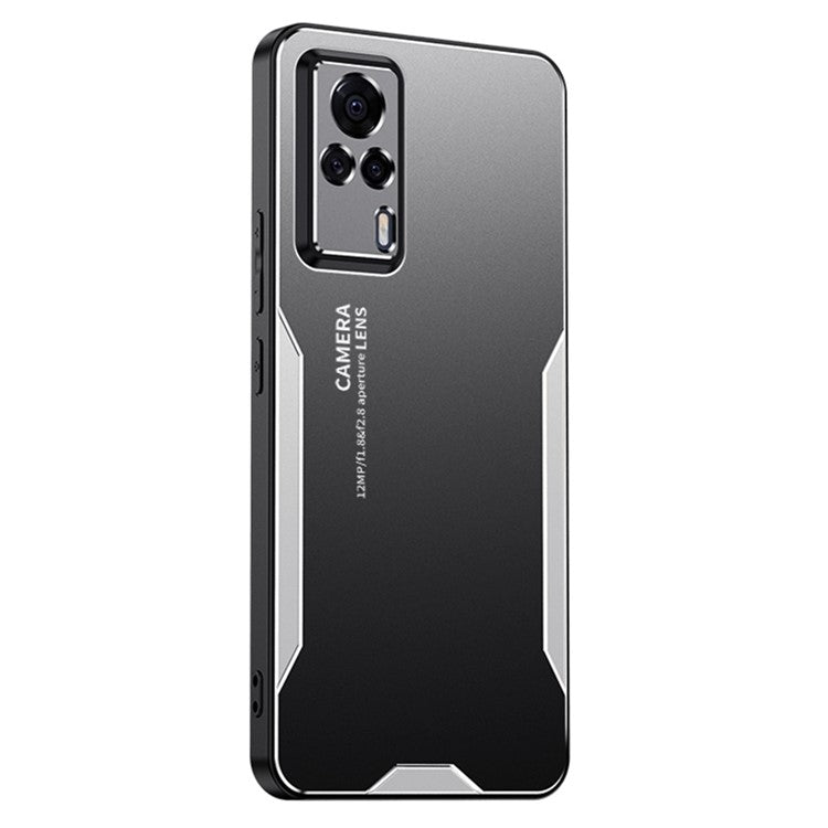 Tough Armor Case for vivo S9e Aluminium Alloy Matte Back Phone Cover - Silver