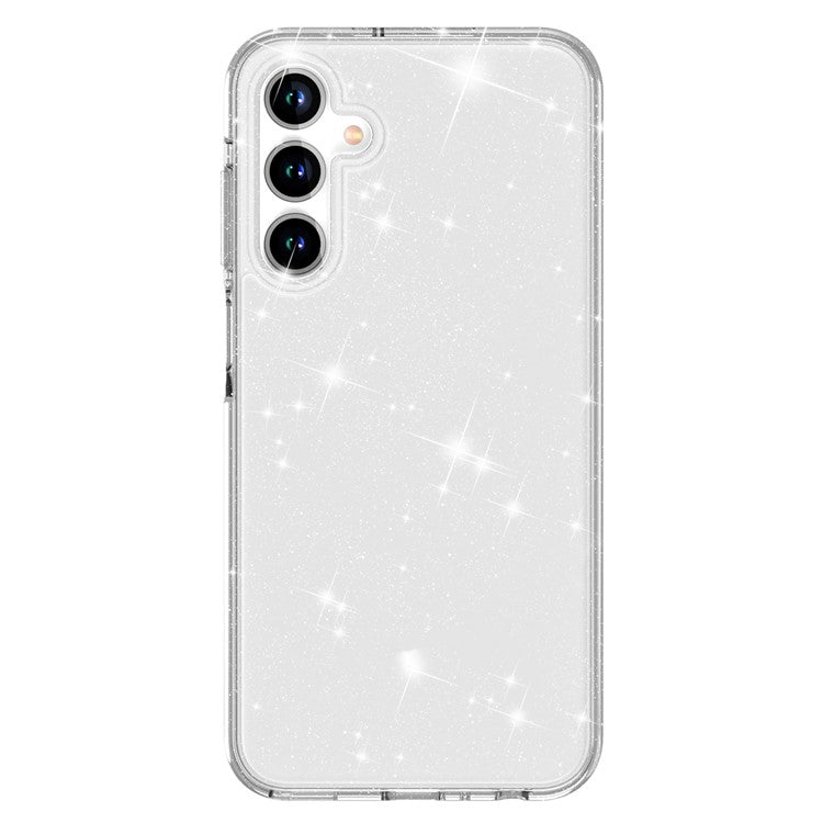 For Samsung Galaxy A15 5G Case Anti-Scratch TPU+PC Sparkly Glitter Clear Phone Cover