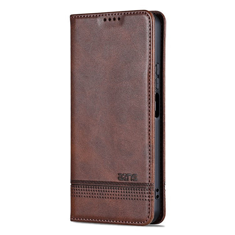 AZNS For vivo Y100i 5G PU Leather Phone Case Wallet Cover Magnetic Auto-absorbed - Coffee