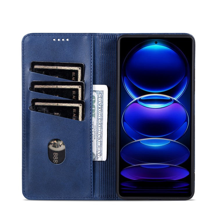 AZNS For vivo Y100i 5G PU Leather Phone Case Wallet Cover Magnetic Auto-absorbed - Blue