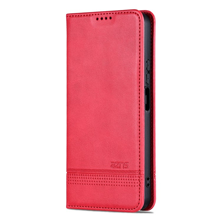 AZNS For vivo Y100i 5G PU Leather Phone Case Wallet Cover Magnetic Auto-absorbed - Red