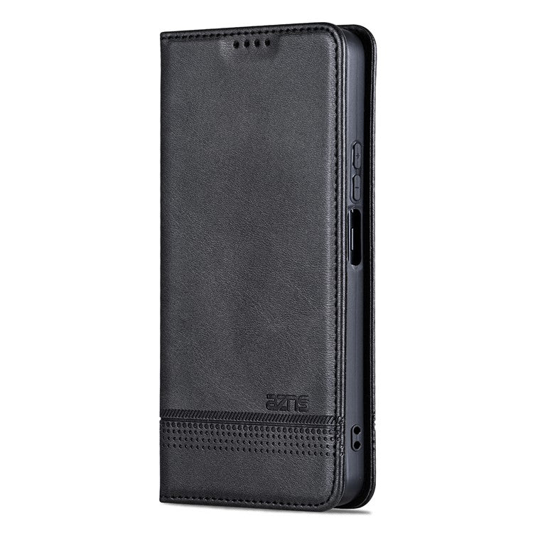 AZNS For vivo Y100i 5G PU Leather Phone Case Wallet Cover Magnetic Auto-absorbed - Black