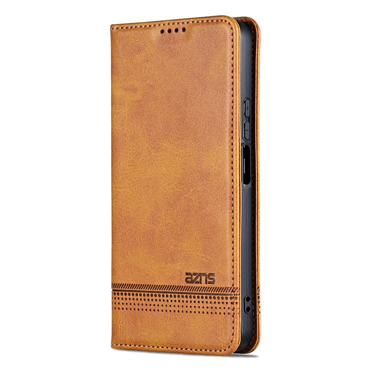 AZNS For vivo Y100i 5G PU Leather Phone Case Wallet Cover Magnetic Auto-absorbed - Brown