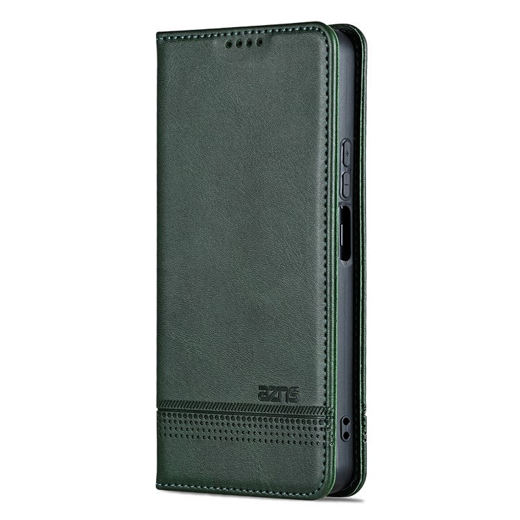 AZNS For vivo Y100i 5G PU Leather Phone Case Wallet Cover Magnetic Auto-absorbed - Green