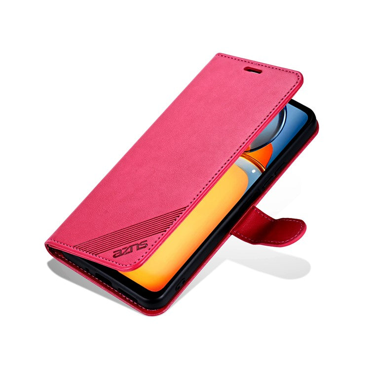 AZNS For vivo Y100i 5G Case PU Leather Flip Wallet Phone Cover - Red