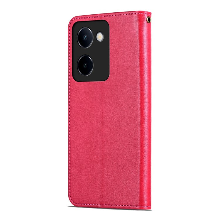 AZNS For vivo Y100i 5G Case PU Leather Flip Wallet Phone Cover - Red