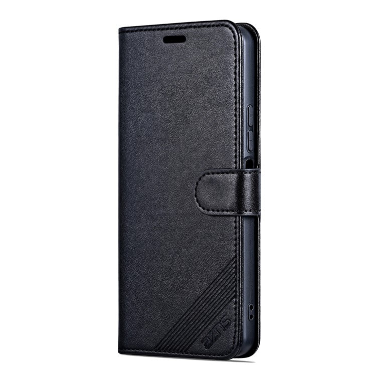 AZNS For vivo Y100i 5G Case PU Leather Flip Wallet Phone Cover - Black