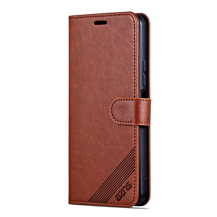 AZNS For vivo Y100i 5G Case PU Leather Flip Wallet Phone Cover - Brown