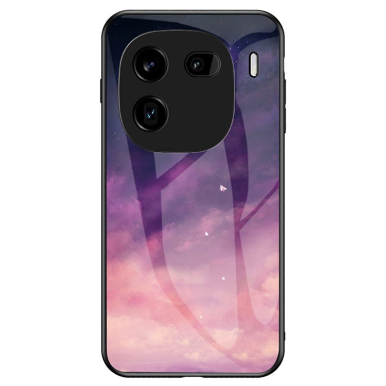 For vivo iQOO 12 Pro 5G Case Starry Sky Pattern Tempered Glass+PC+TPU Cover - Dream Starry Sky