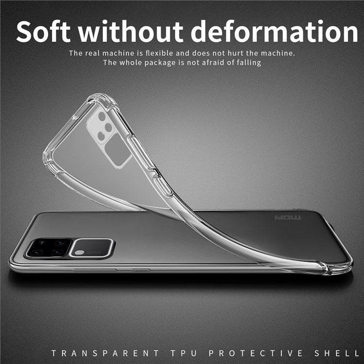 MOFI Clear Phone Case for vivo S18 Pro 5G TPU Case Flexible Cell Phone Cover