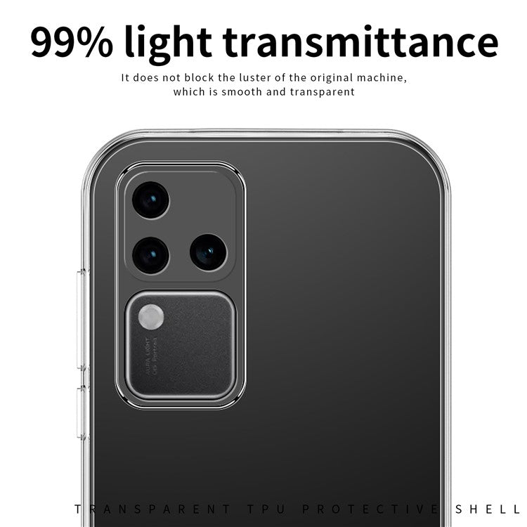 MOFI Clear Phone Case for vivo S18 Pro 5G TPU Case Flexible Cell Phone Cover