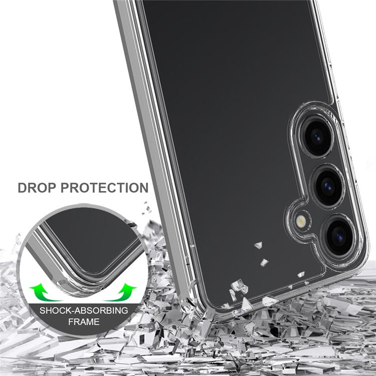 For Samsung Galaxy A55 5G Clear Case Acrylic+TPU Anti-scratch Phone Cover