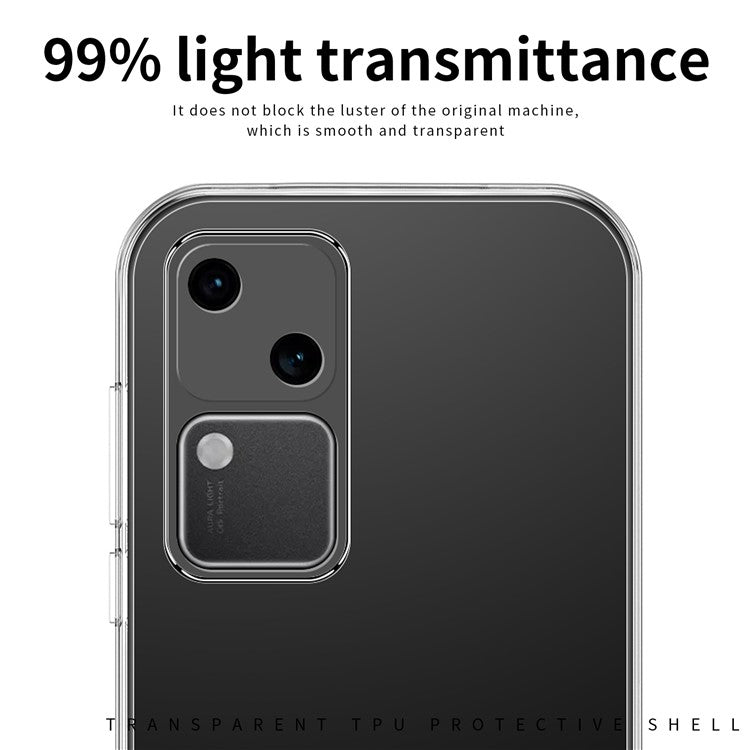 MOFI For vivo S18 5G Clear TPU Case Soft Phone Cover Shockproof Phone Shell