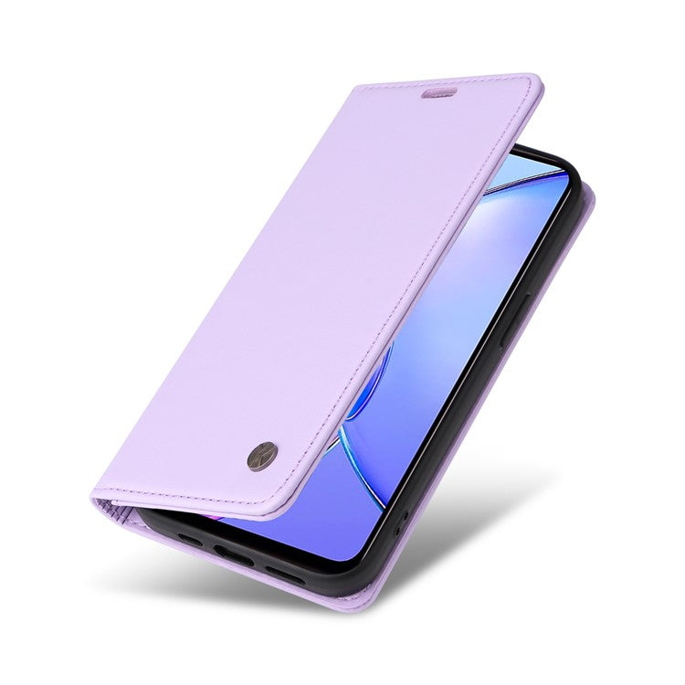 YIKATU YK-001 For vivo Y17s 4G Magnetic Case Leather Wallet Card Slots Phone Cover - Light Purple