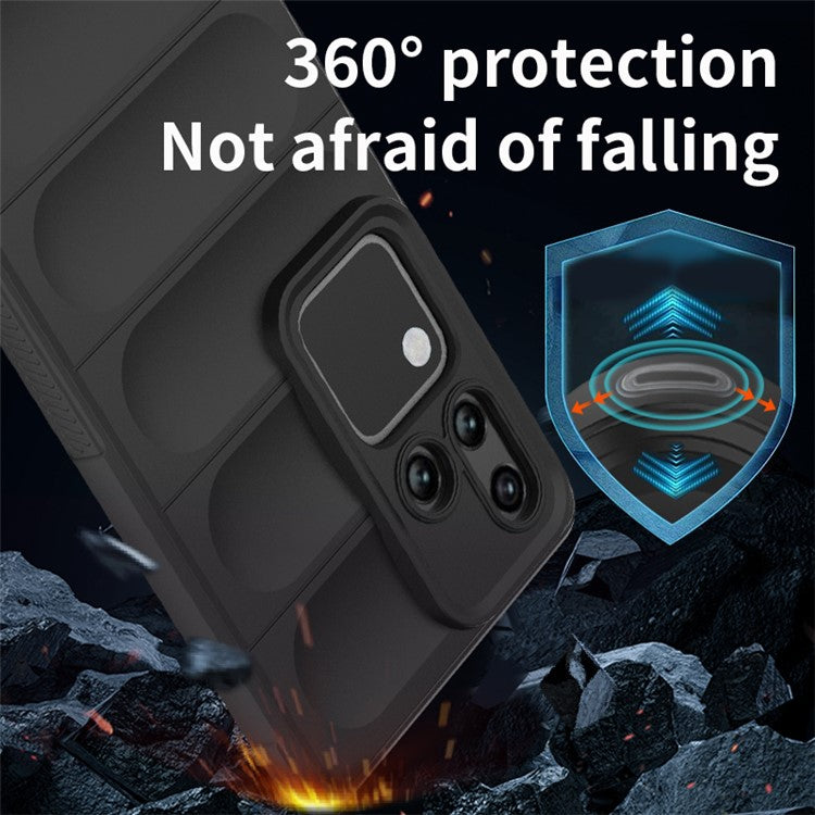 For vivo S18 Pro 5G Phone Case Anti-Scratch TPU Back Cover - Black